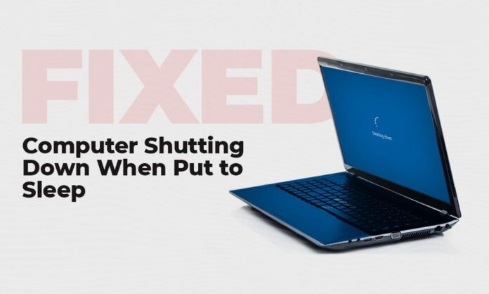 Computer Shutting Down When Put to Sleep