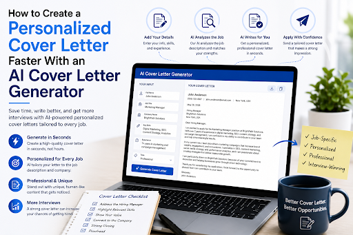 AI Cover Letter Generator Create a Personalized Cover Letter Faster AI Cover Letter Generator: Create a Personalized Cover Letter Faster