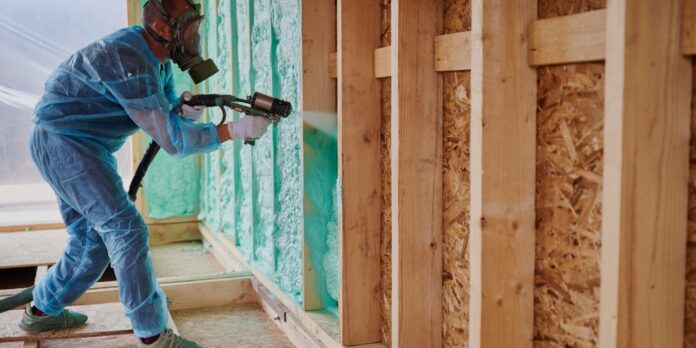 Green Spray Foam