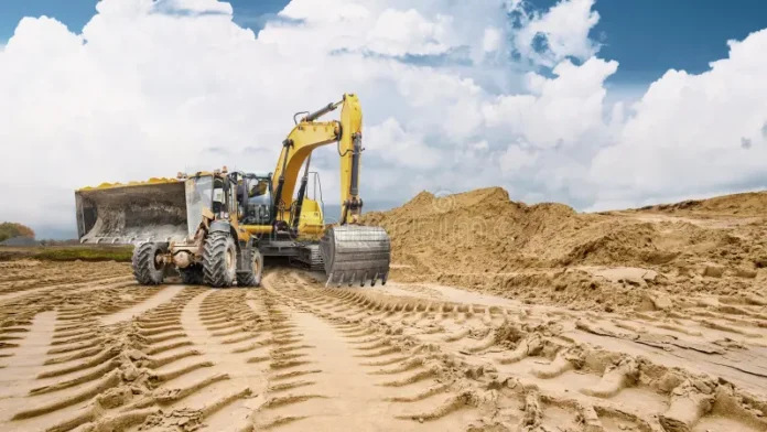 heavy-machinery-moves-sandy-terrain-construction-site-deep-tracks-mark-ground-sand-pile-rising-background-433332128 Sfc terrain