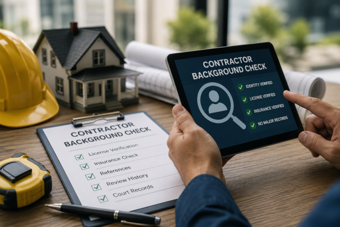 Background Check for Contractors Background Check for Contractors
