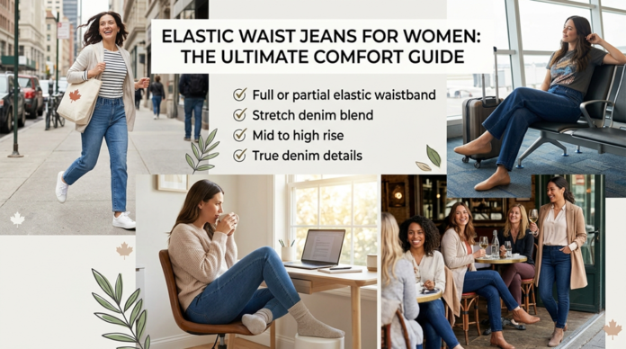 Elastic Waist Jeans for Women