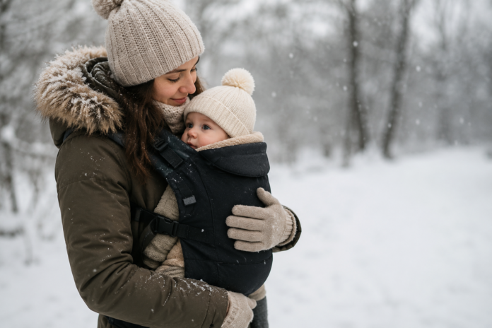 Winter babywearing