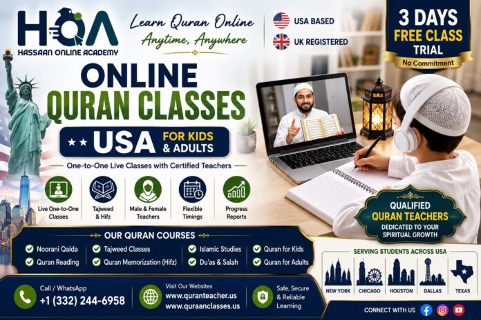 Online Quran Classes USA – Learn the Quran with Certified Teachers from the Comfort of Your Home