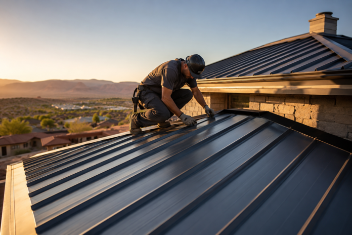 St. George metal roof installation