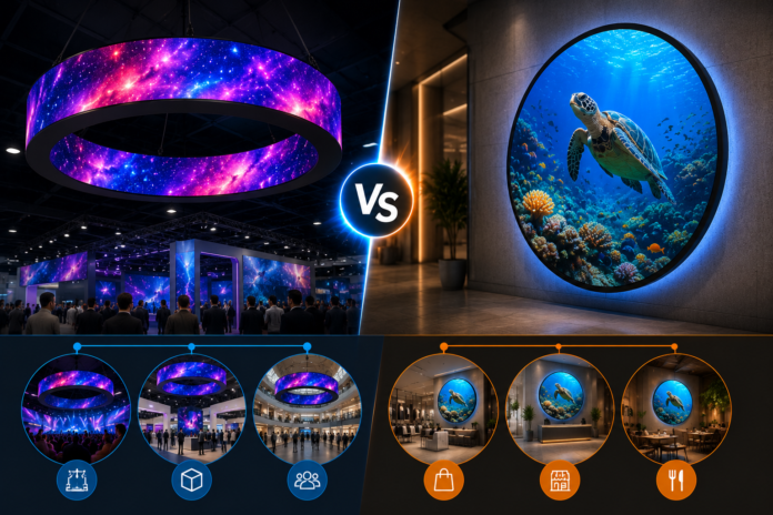 Ring LED Screen vs Circular LED Display: Which One Should You Choose? Ring LED Screen vs Circular LED Display: Which One Should You Choose?