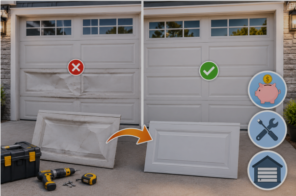 The Benefits of Replacing Individual Garage Door Panels Instead of the Entire Door