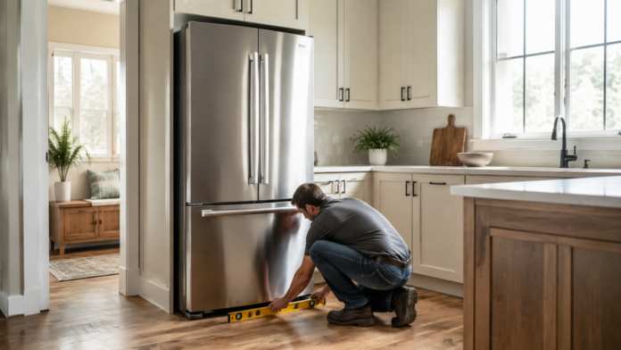 Install a new home refrigerator