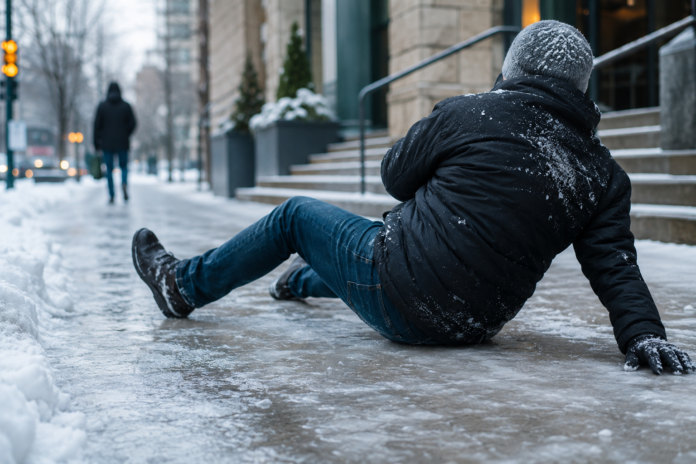 winter slip and fall in Toronto