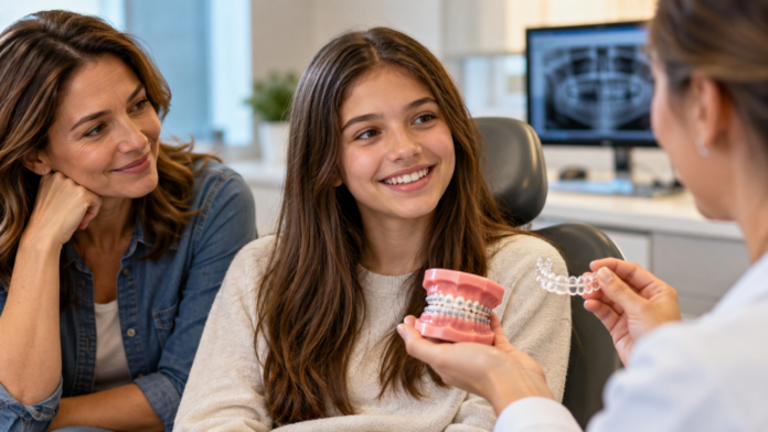 Braces or aligners for teens