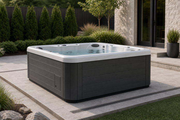 backyard spa layout