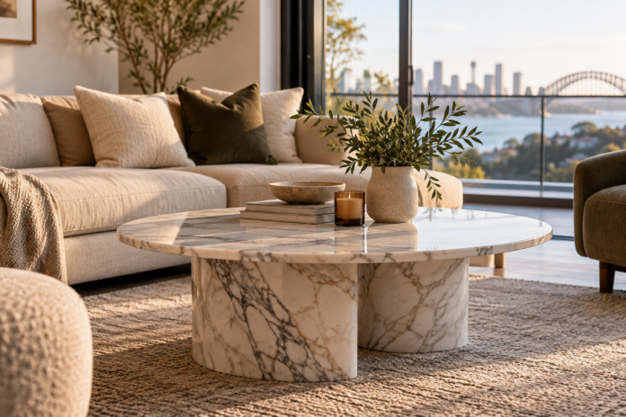marble coffee table Sydney