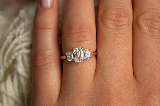 What to Look for When Choosing Fancy Cut Trilogy Engagement Rings