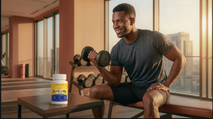 Activated vitamin D with magnesium for muscle contraction support and workout recovery