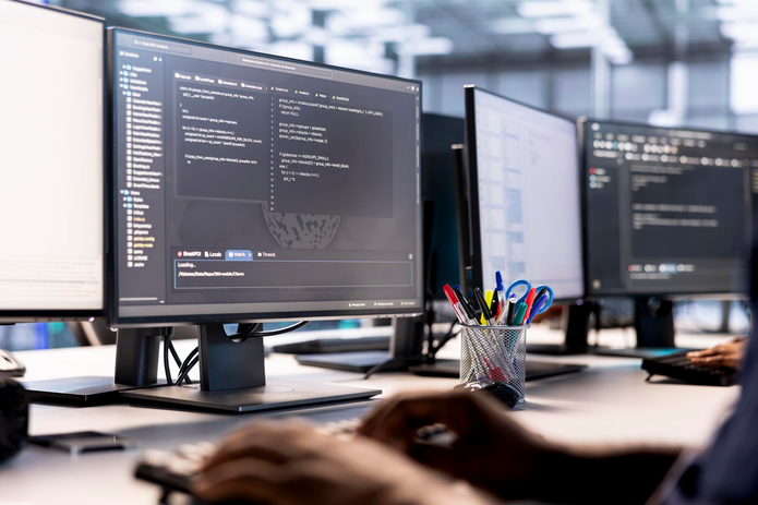Specialist at a computer planning a migration between igaming platform providers
