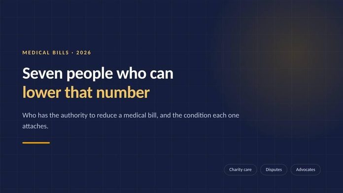 Who Actually Gets a Medical Bill Reduced: 7 Routes and What Each One Requires