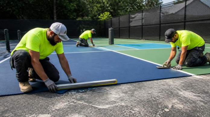 pickleball court installation in Atlanta
