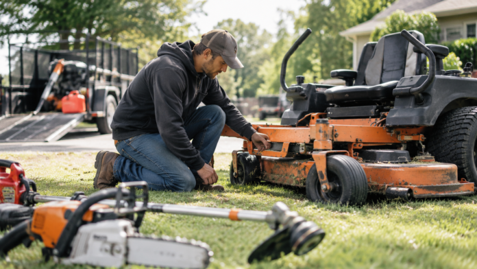 outdoor power equipment pre-use inspection